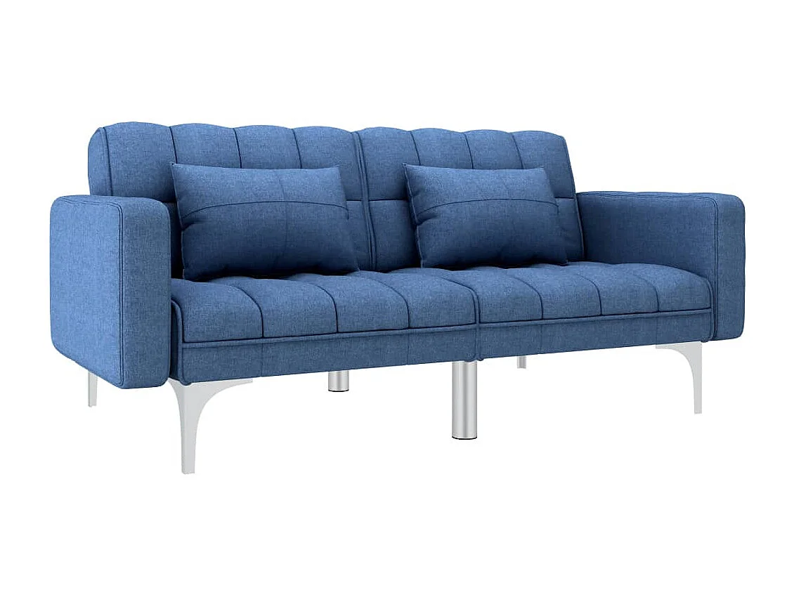 Canapé convertible Bleu Tissu REO71749