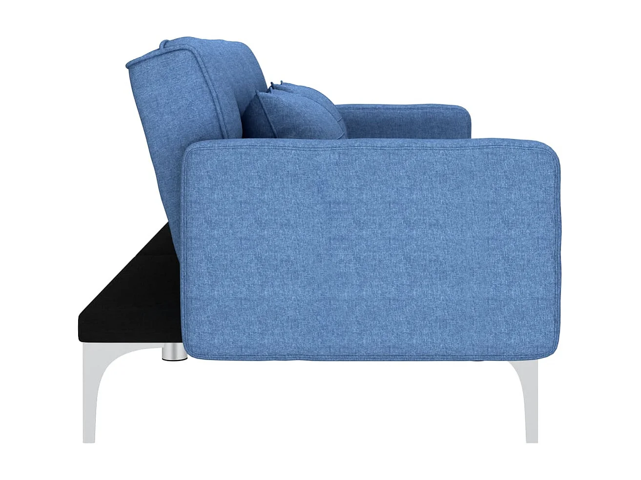 Canapé convertible Bleu Tissu REO71749