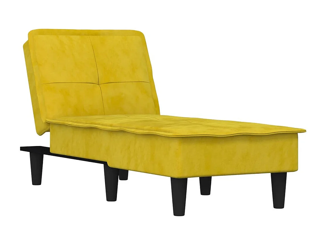 Chaise longue veludo amarelo PT714034