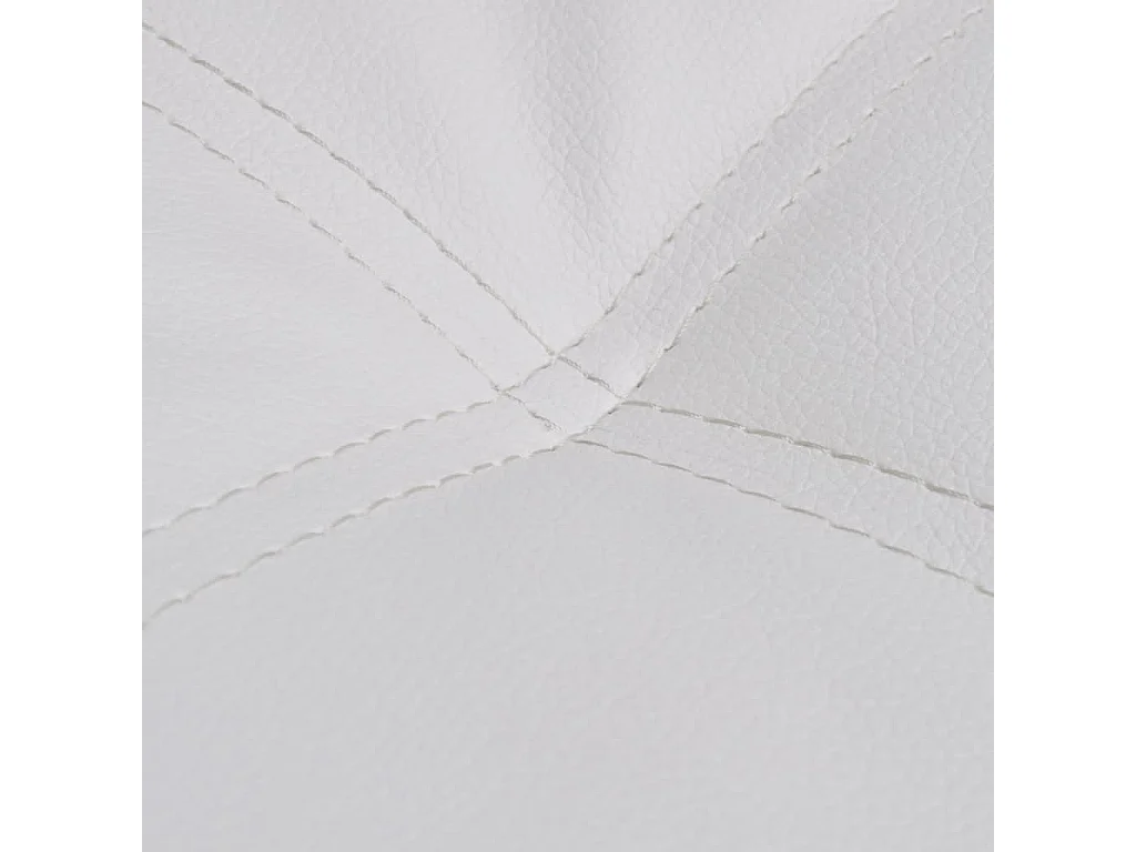 Canapé convertible avec oreiller Blanc Similicuir REO52809