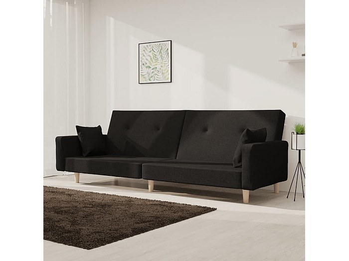 Hannover canapé 2 places et fauteuil en tissu gris style moderne