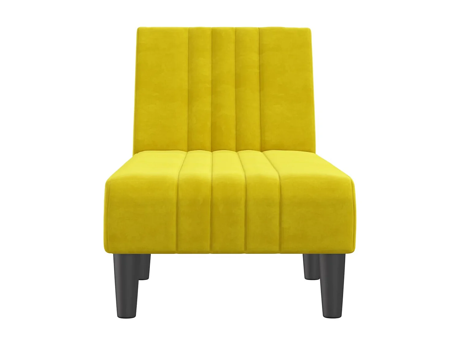 Canapé convertible jaune velours REO80510