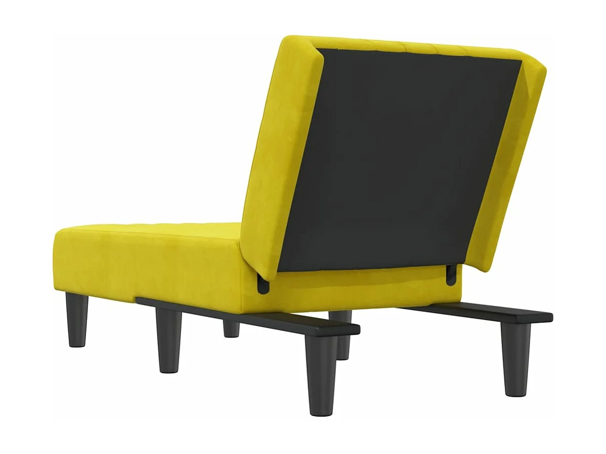 Canapé convertible jaune velours REO80510