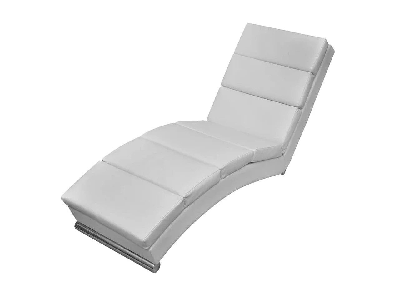 Canapé convertible Blanc Similicuir REO48817