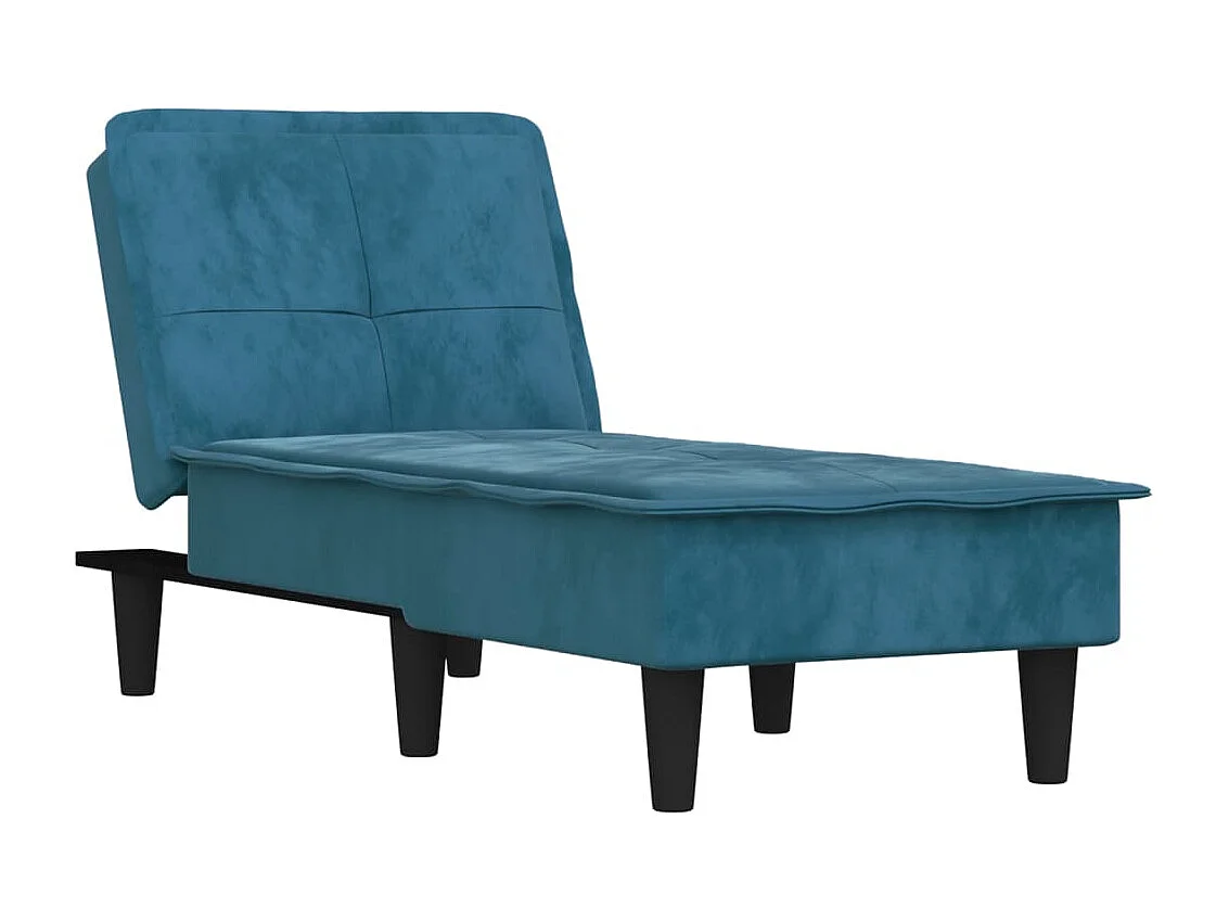 Canapé convertible bleu velours REO88479