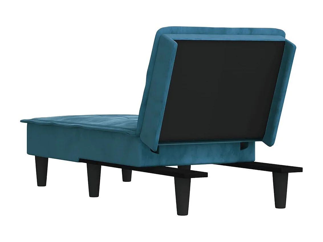Canapé convertible bleu velours REO88479