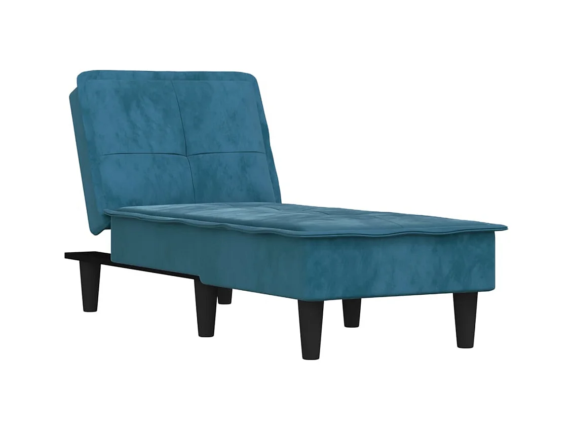 Canapé convertible bleu velours REO88479