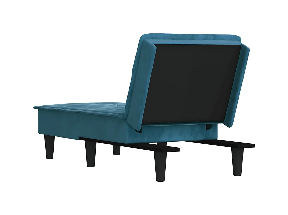 Canapé convertible bleu velours REO88479