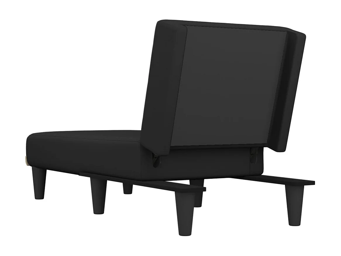 Chaise longue tecido preto PT405568