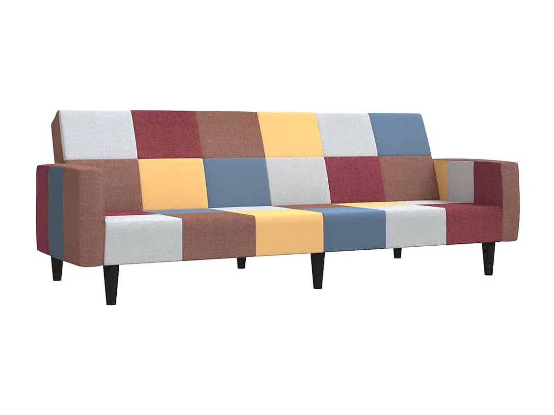 Canapé convertible à 2 places tissu REO54855