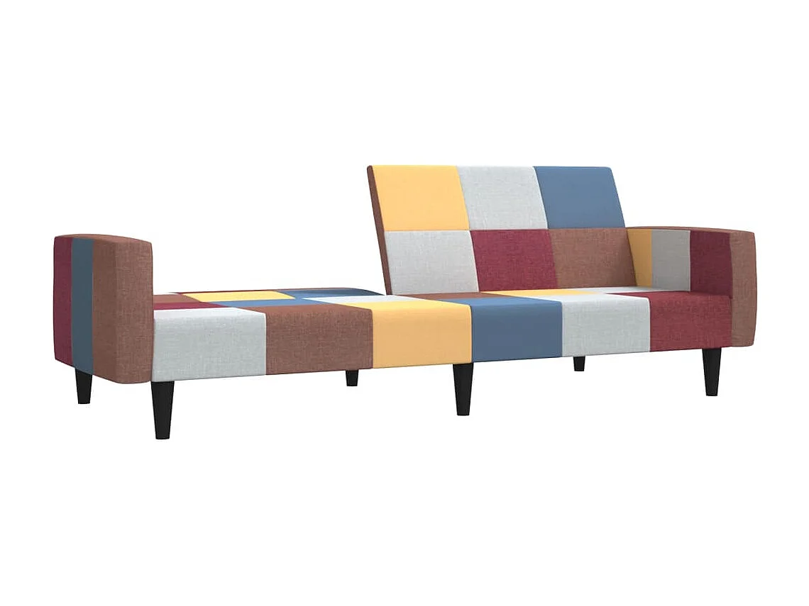 Canapé convertible à 2 places tissu REO54855