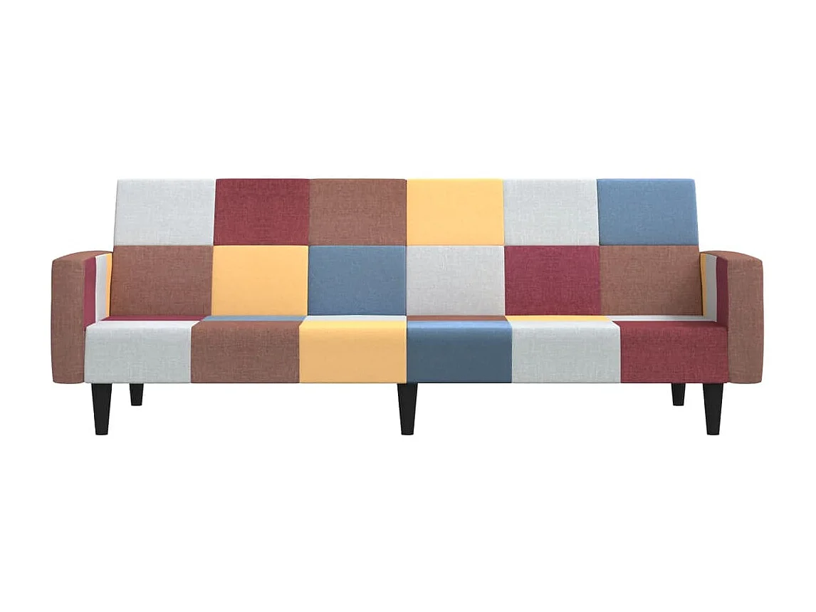 Canapé convertible à 2 places tissu REO54855