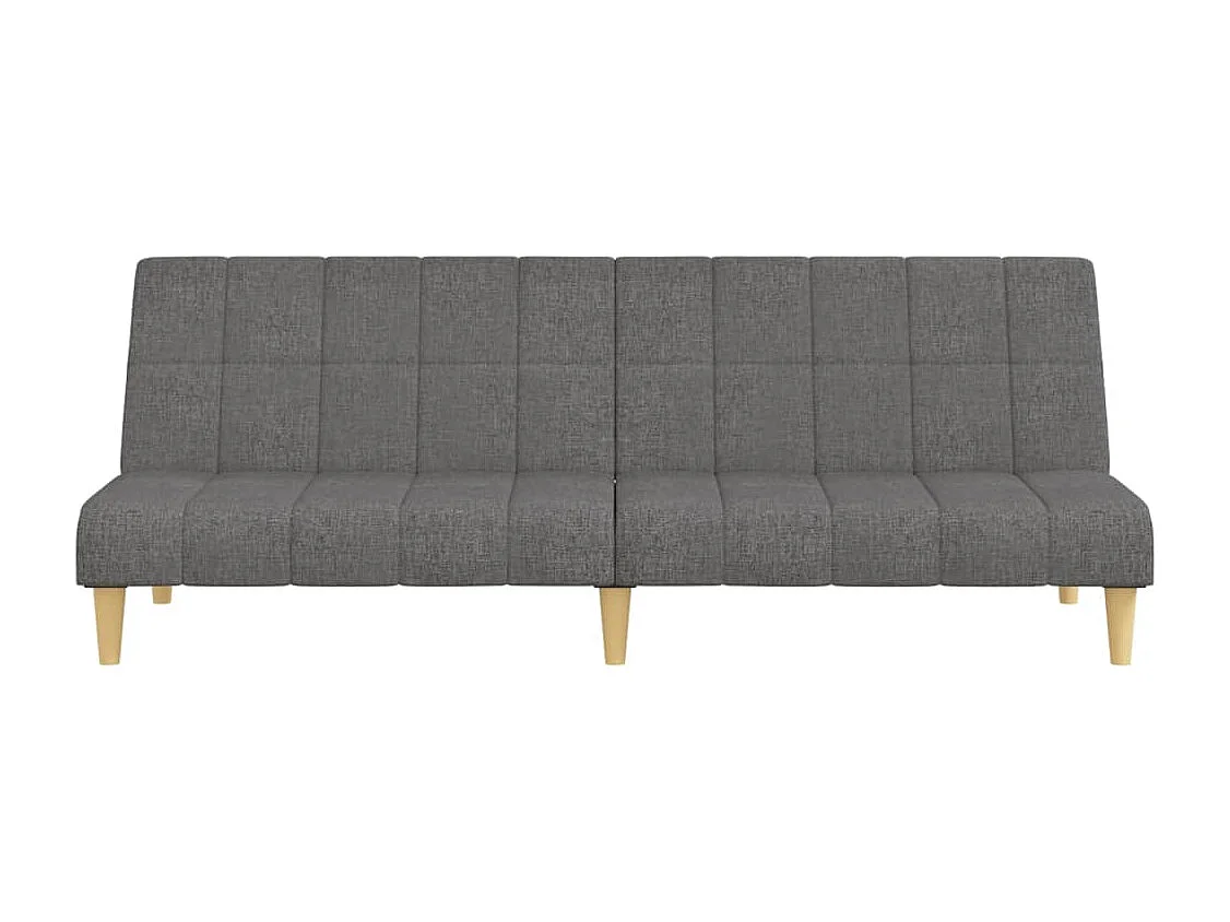 Sofá cama de 2 plazas tela gris claro PWFG34570