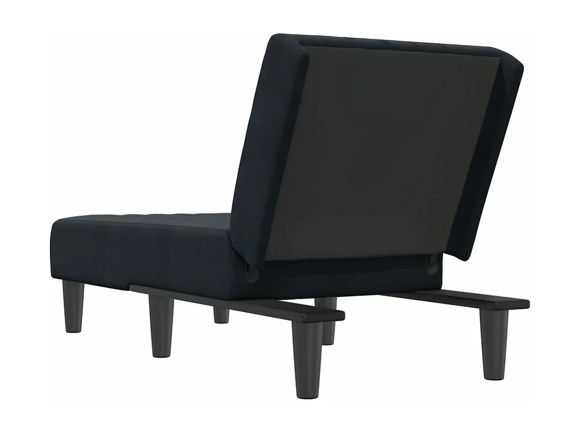 Canapé convertible noir velours REO60569