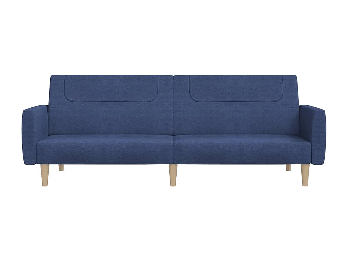 Slaapbank 2-zits stof blauw NL603532