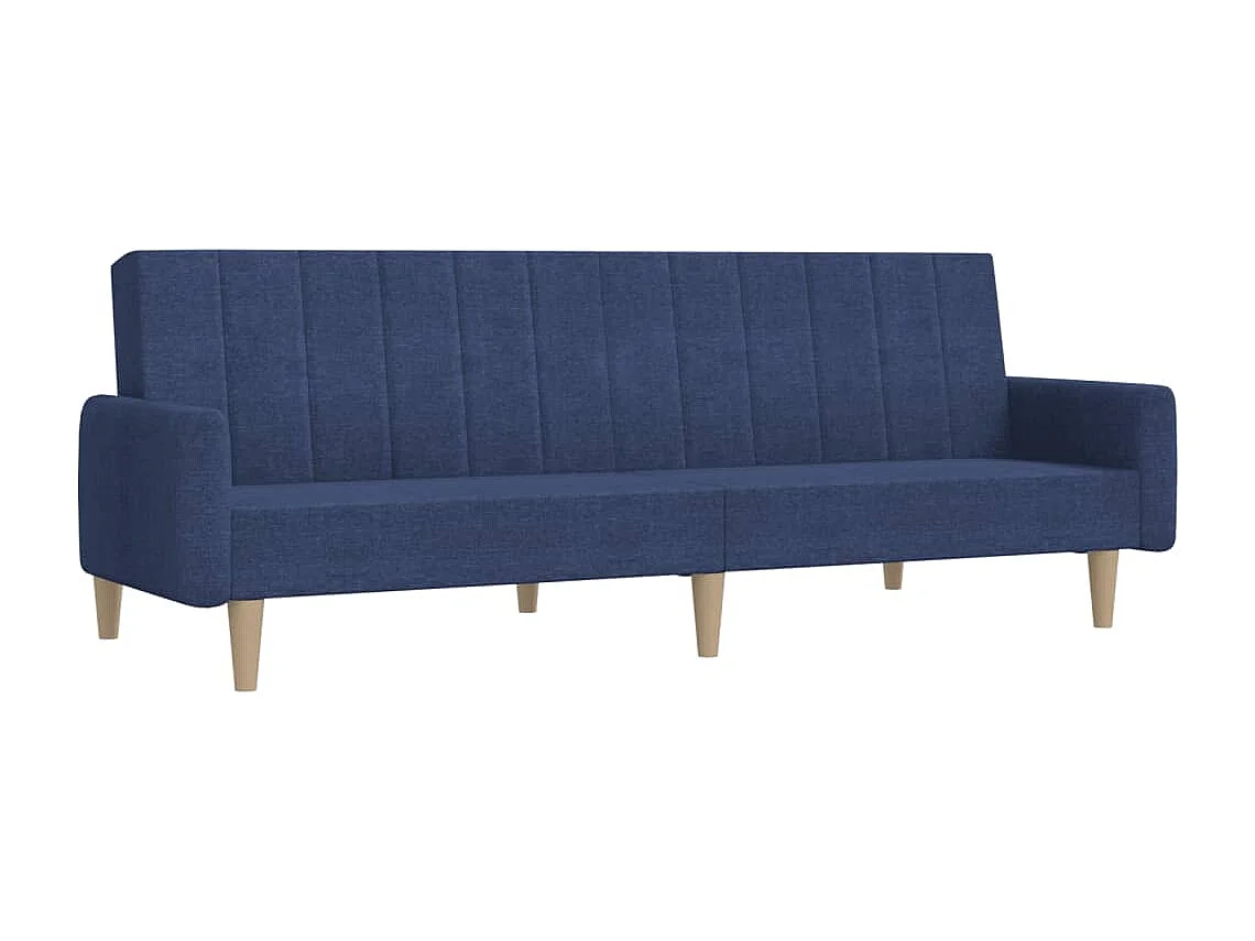 Slaapbank 2-zits stof blauw NL560005