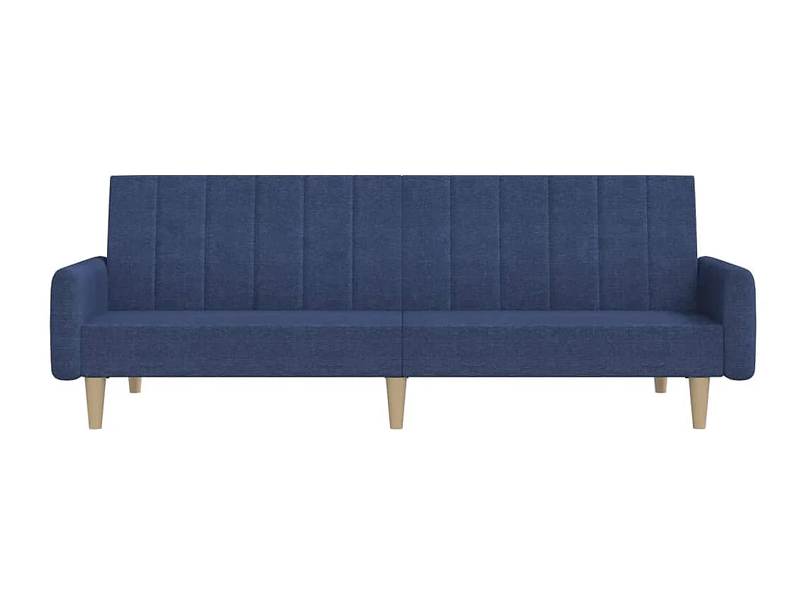 Slaapbank 2-zits stof blauw NL560005