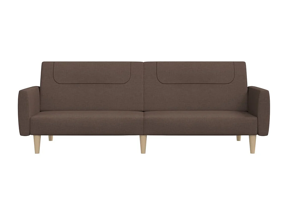 Slaapbank 2-zits stof taupe NL578411