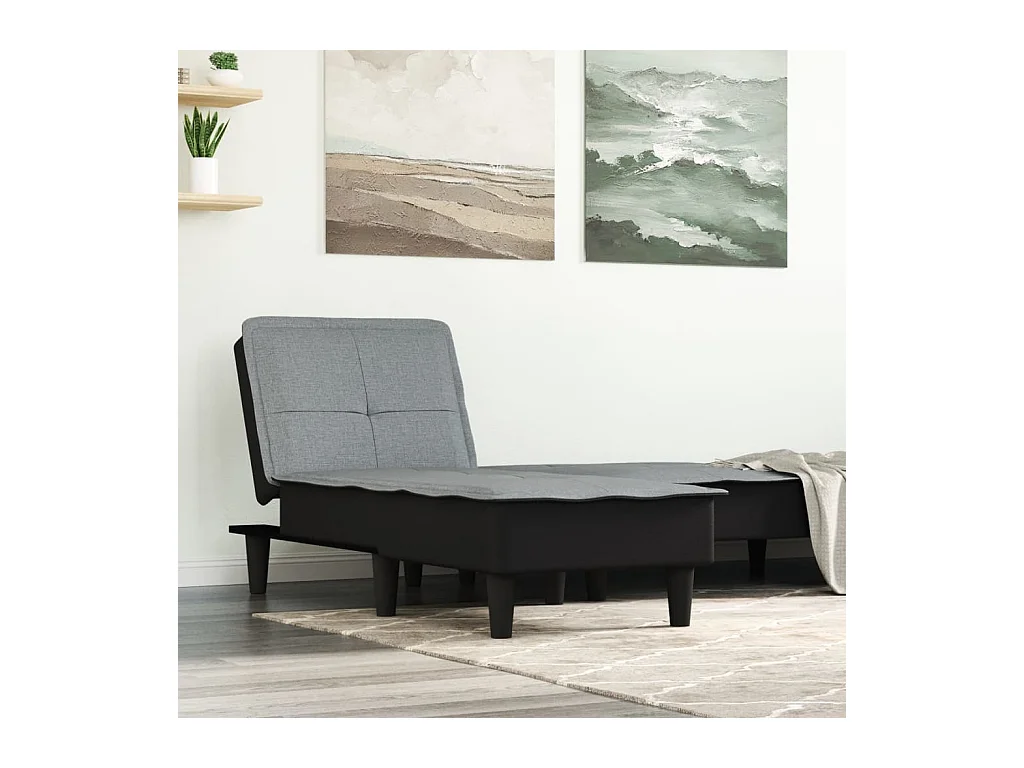 Canapé convertible gris clair tissu REO53465