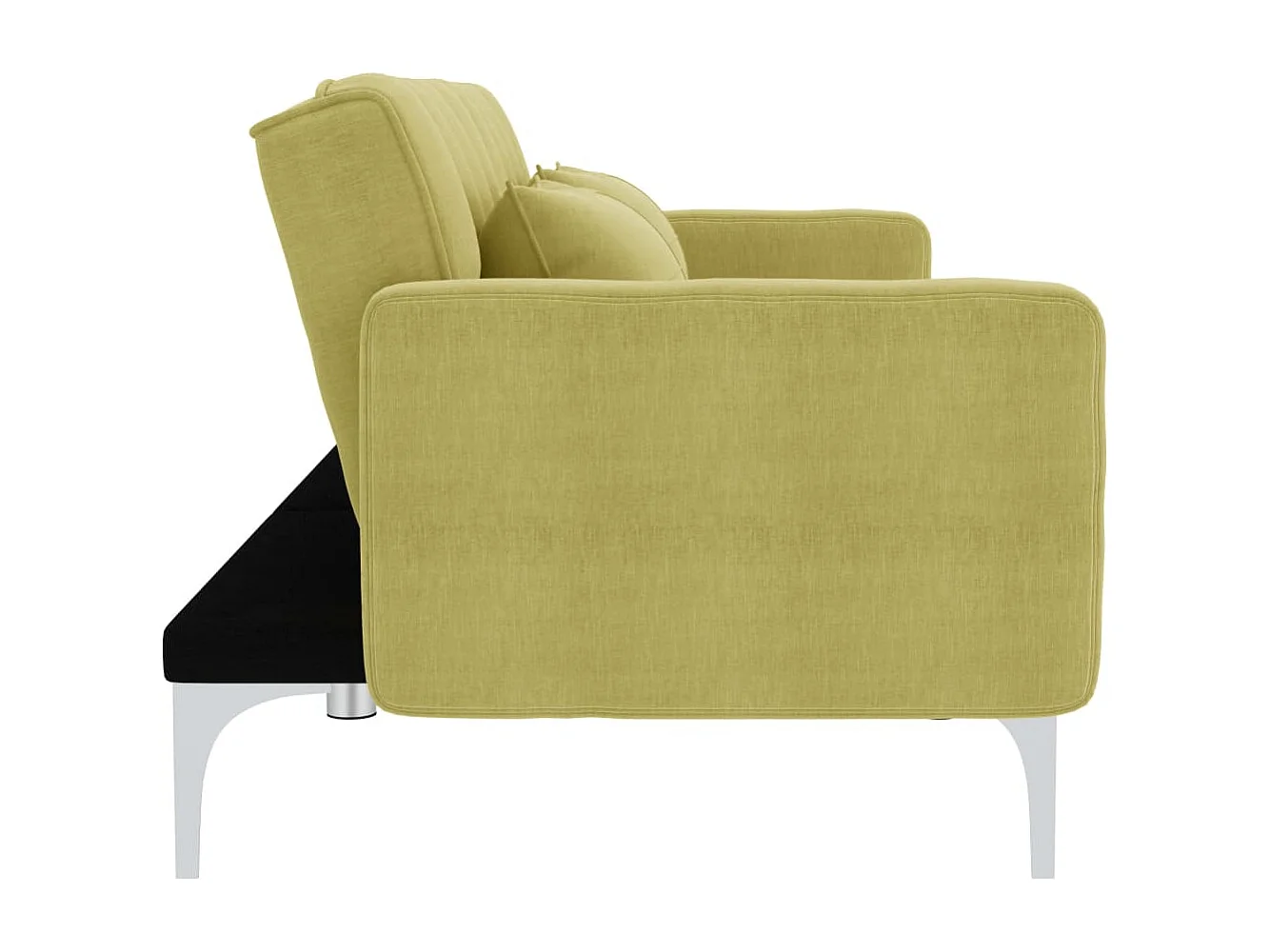 Sofá cama de tela verde ES31180