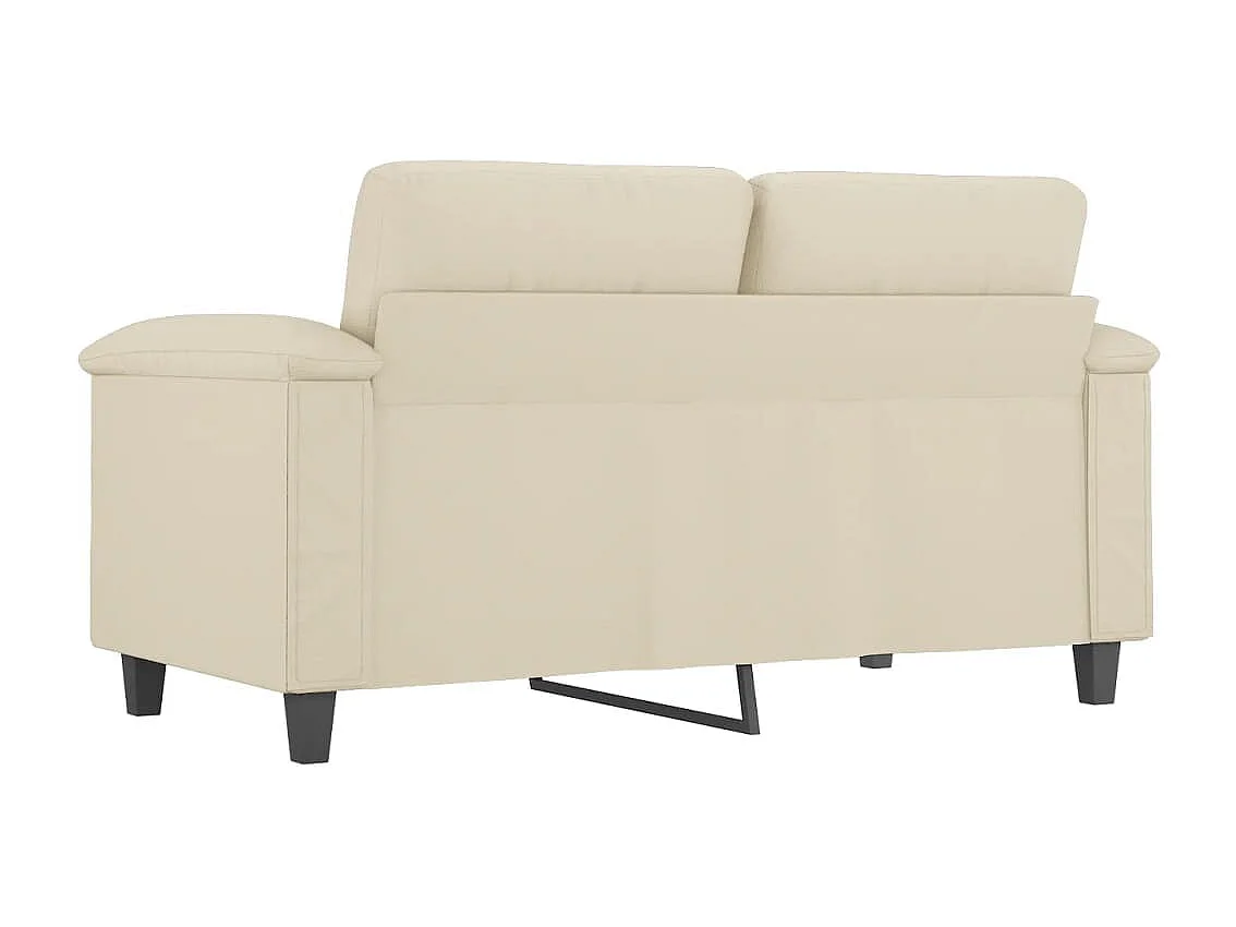 Canapé à 2 places Crème 120 cm Similicuir REO14528