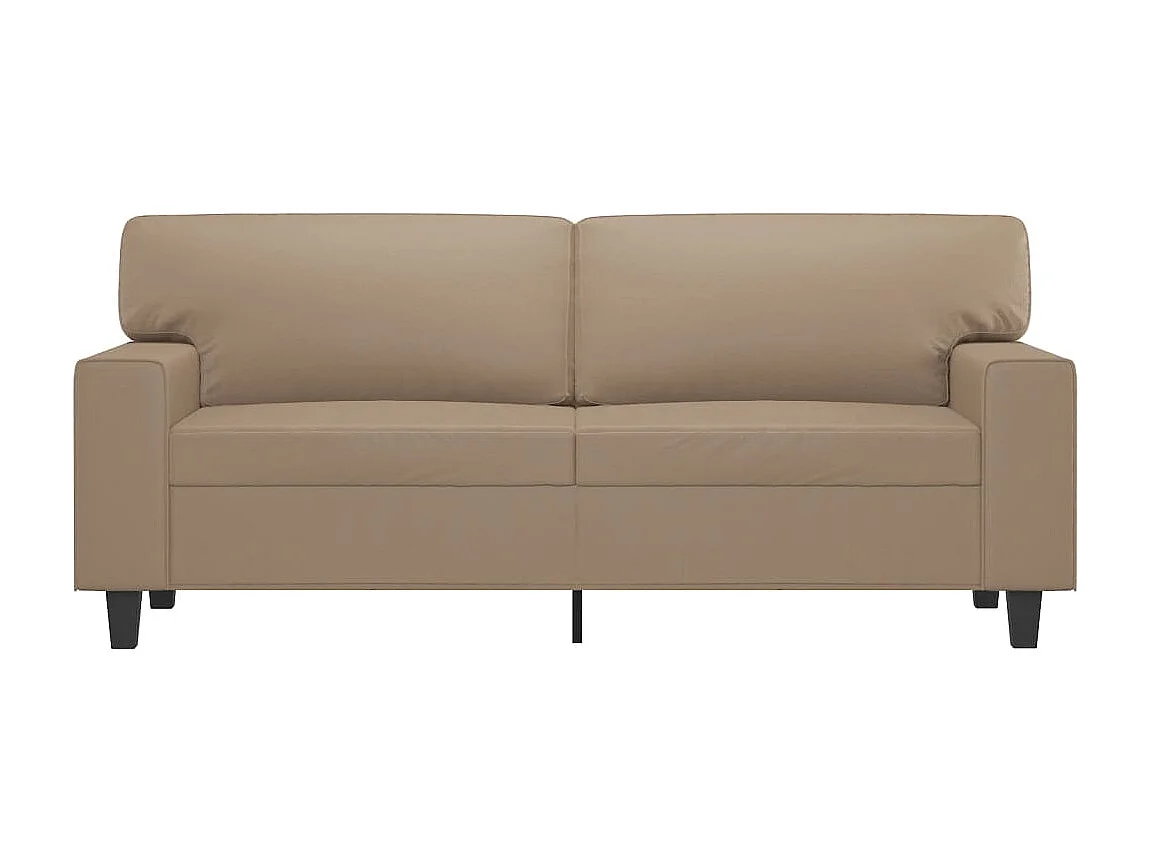 Tweezitsbank 140 cm kunstleer cappuccinokleurig NL422237