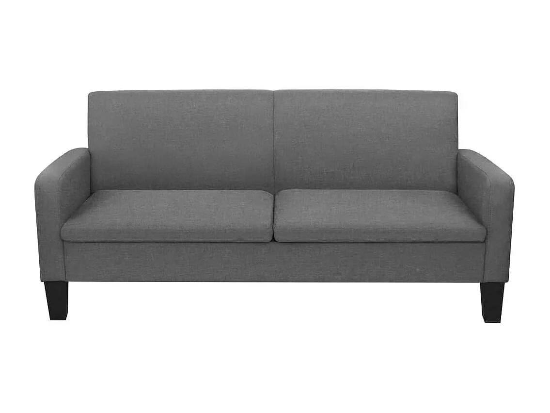 Canapé à 3 places 180 x 65 x 76 cm Gris foncé REO96484
