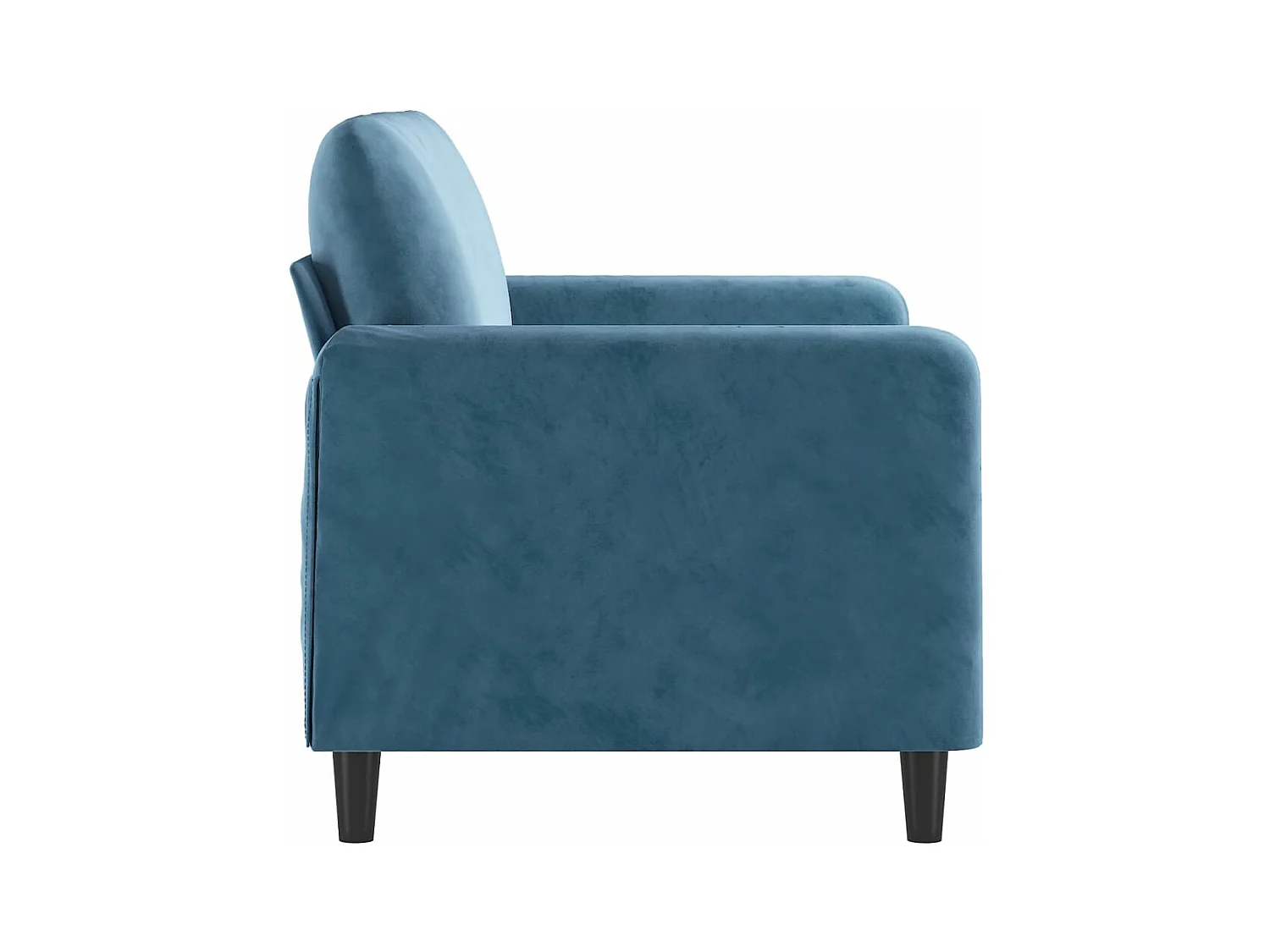 Canapé à 2 places Bleu 120 cm Velours REO26932