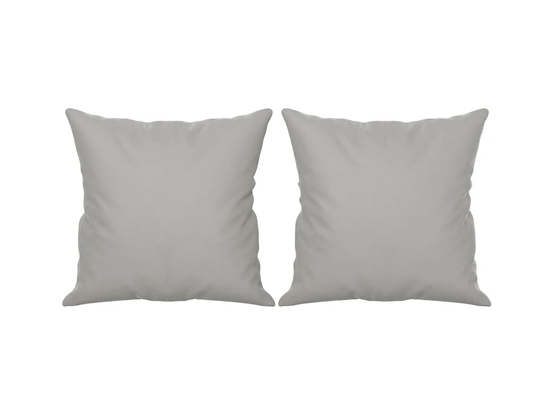 Canapé 2 places avec oreillers gris clair 140 cm REO92626