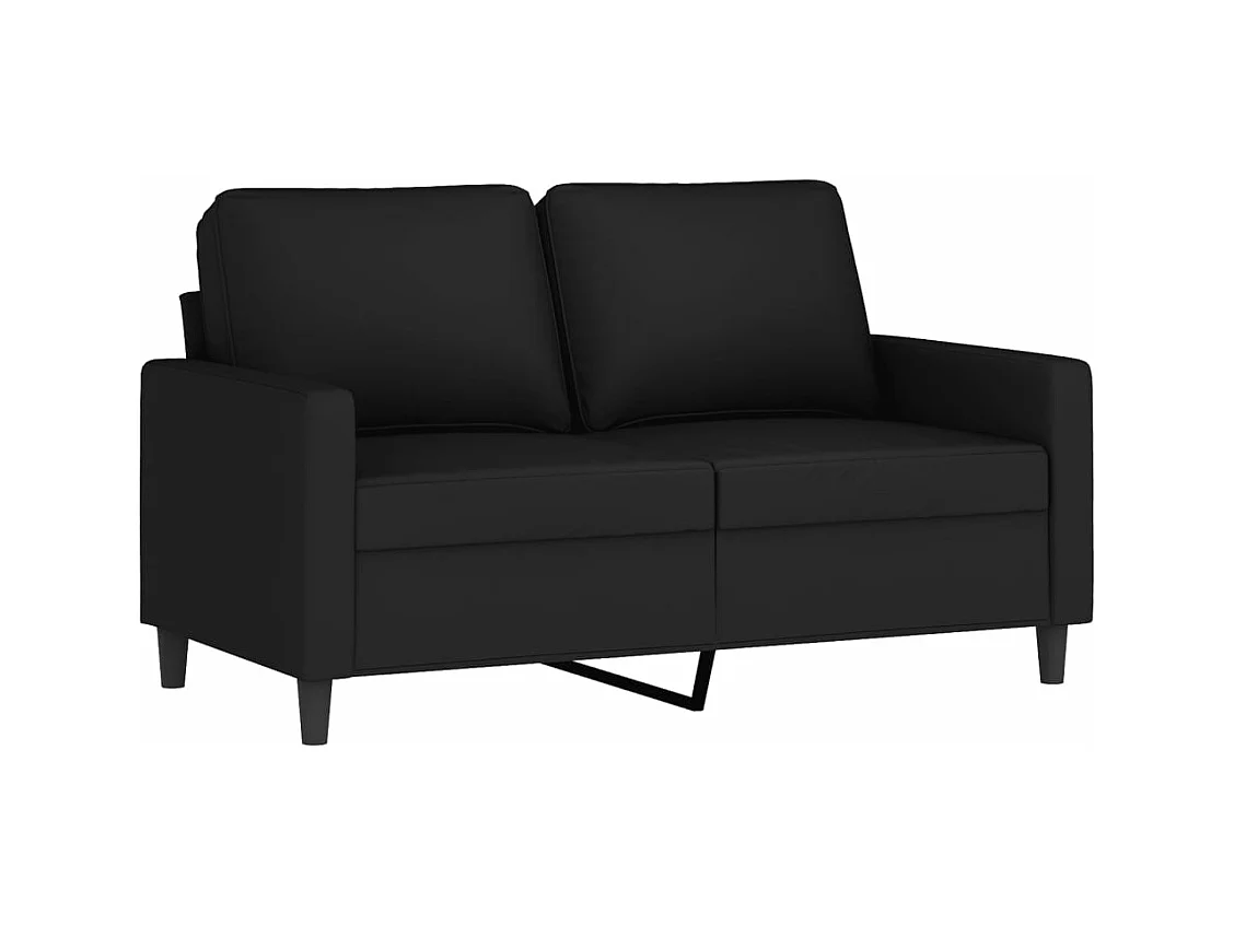 Canapé à 2 places Noir 120 cm Velours REO54143