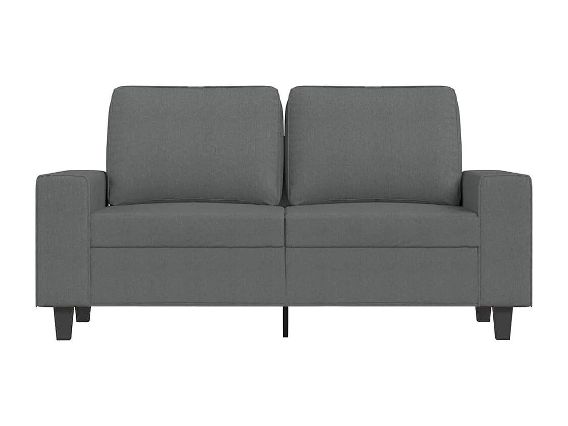 Canapé à 2 places Gris foncé 120 cm Tissu REO78978
