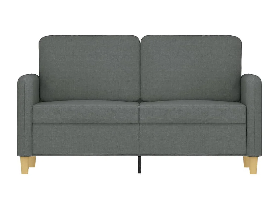 Canapé à 2 places Gris foncé 120 cm Tissu REO41265