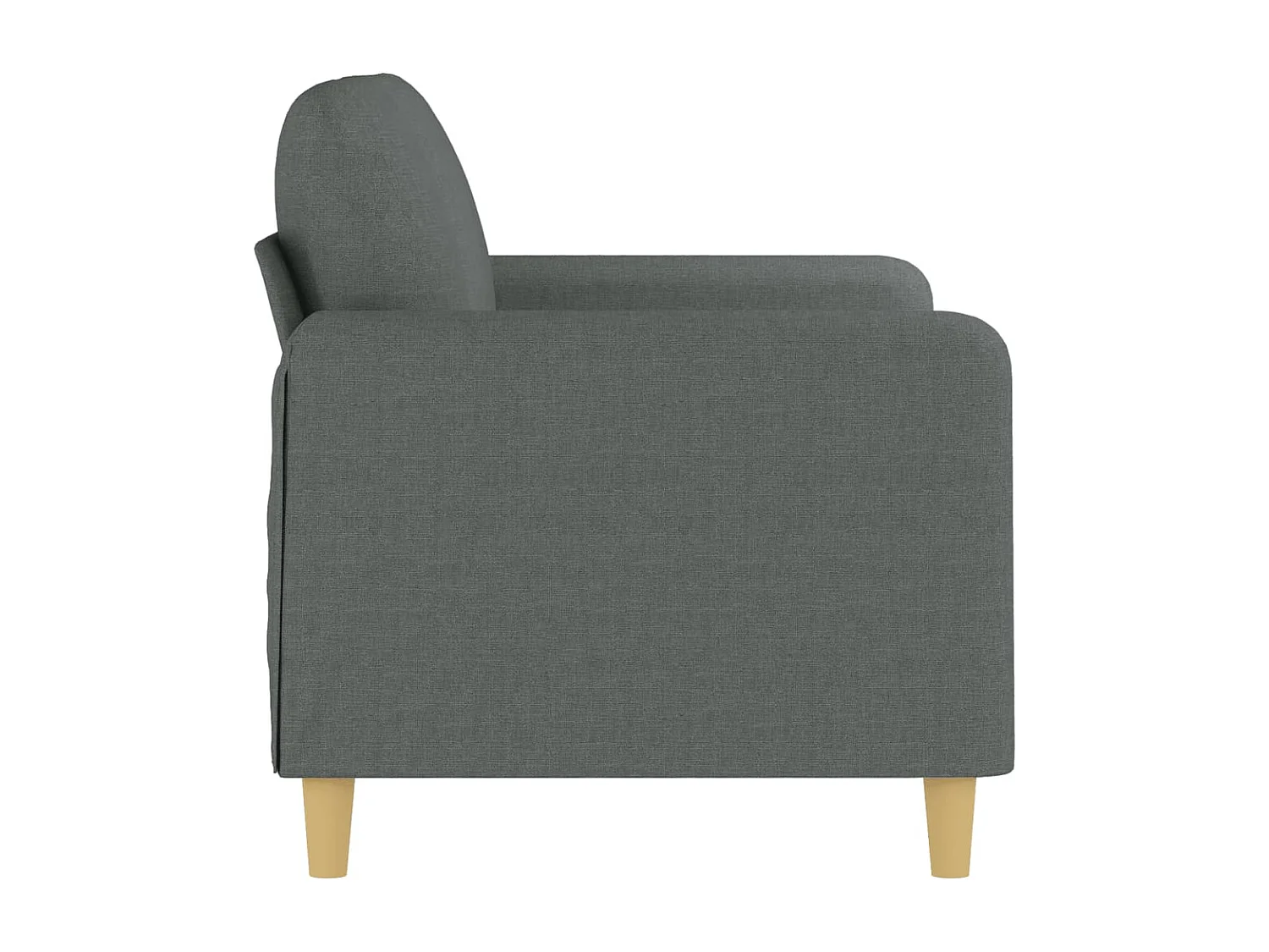 Canapé à 2 places Gris foncé 120 cm Tissu REO41265