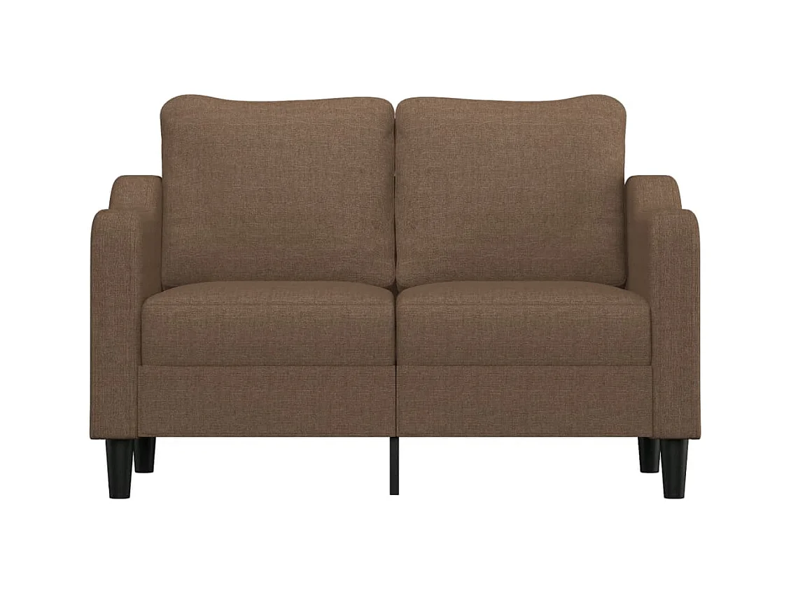 Canapé à 2 places Marron 120 cm Tissu REO96131