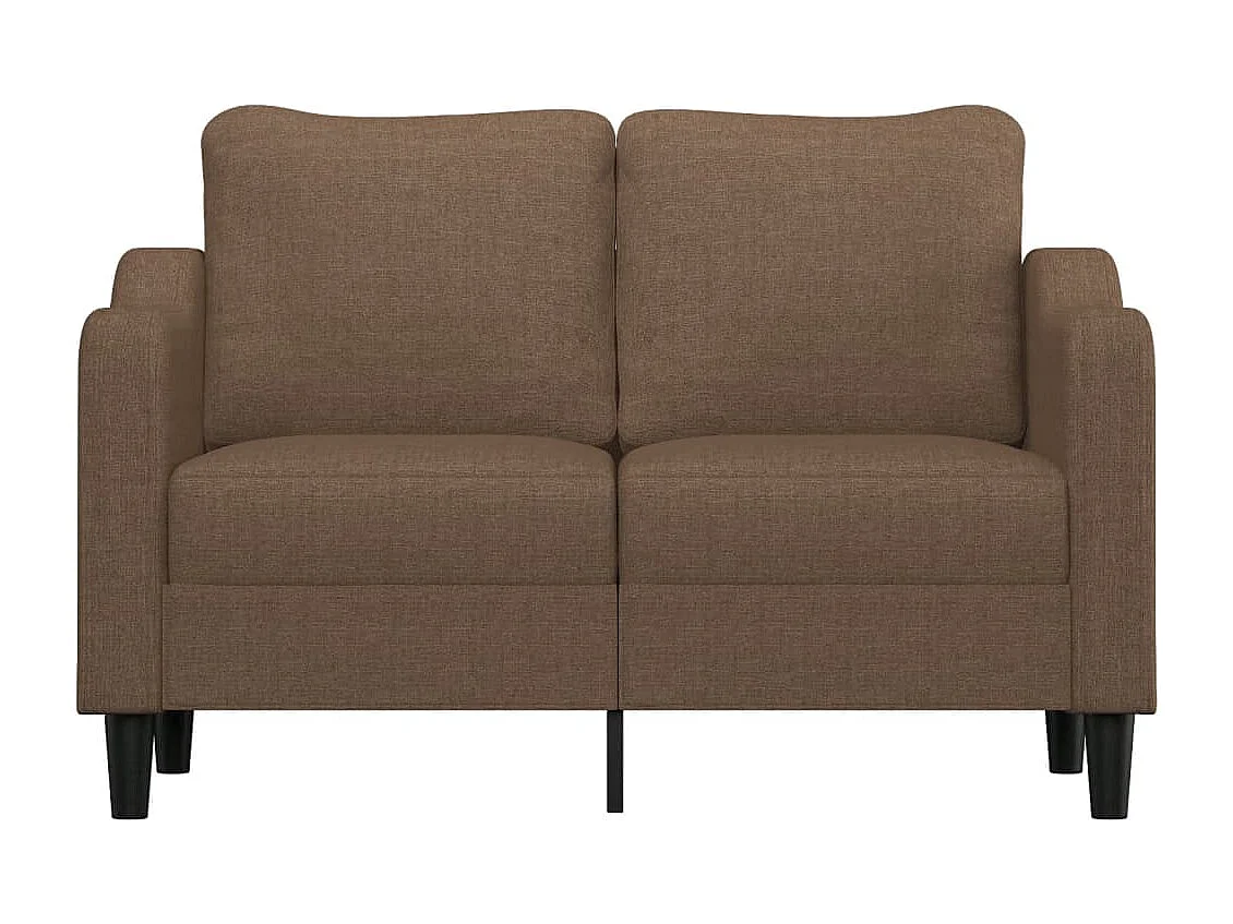 Canapé à 2 places Marron 120 cm Tissu REO96131
