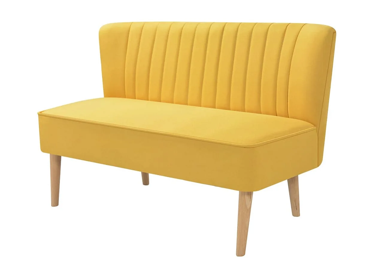 Bank 117x55,5x77 cm stof geel NL860162