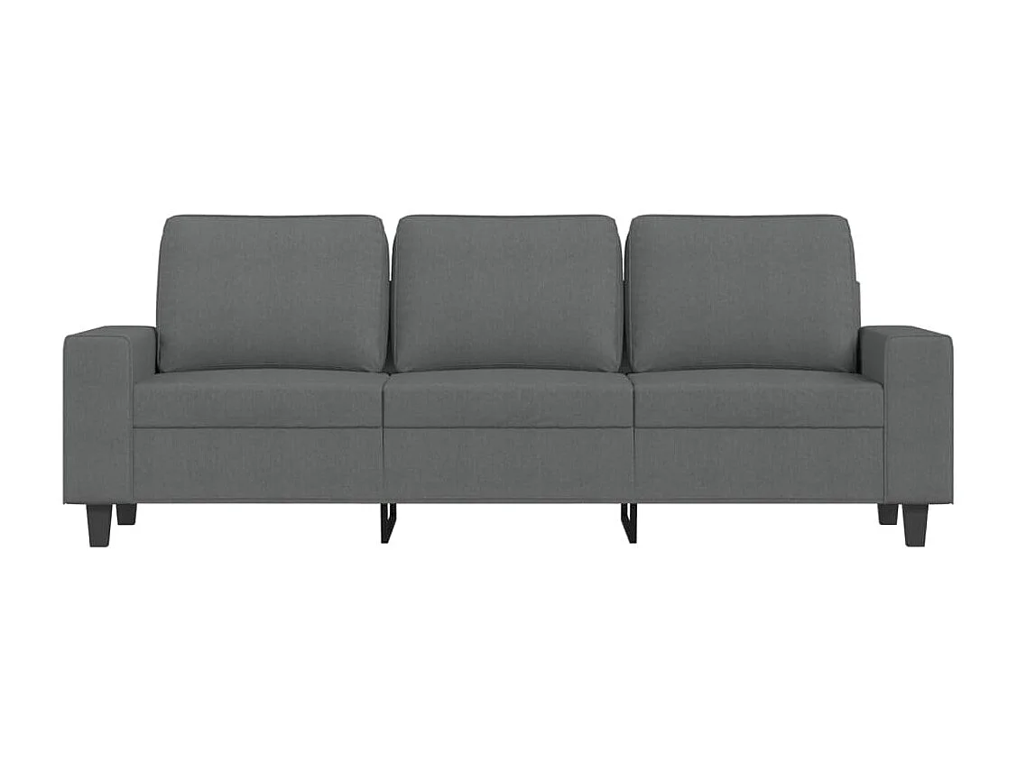 Sofá de 3 plazas de tela gris oscuro 180 cm PWFG65281