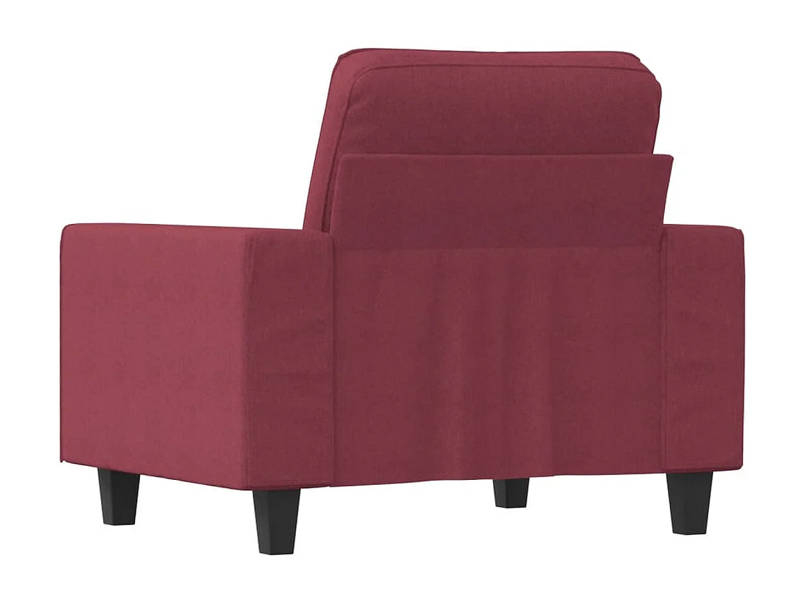 Fauteuil Rouge bordeaux 60 cm Tissu REO49135