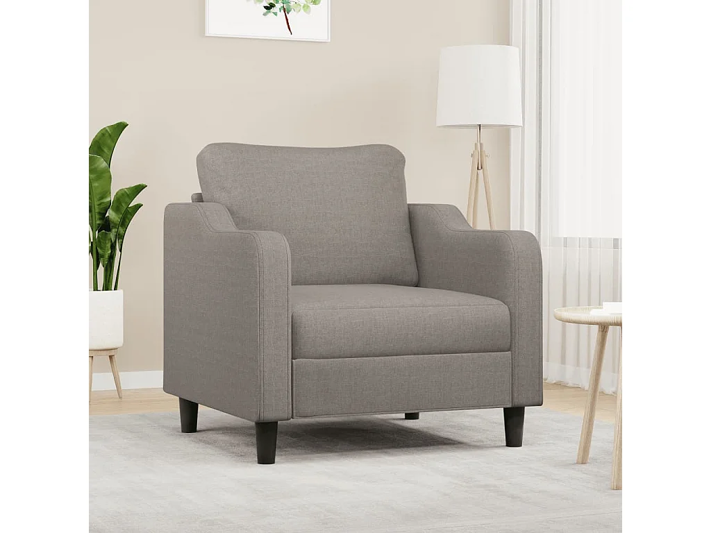 Fauteuil Taupe 60 cm Tissu REO33681