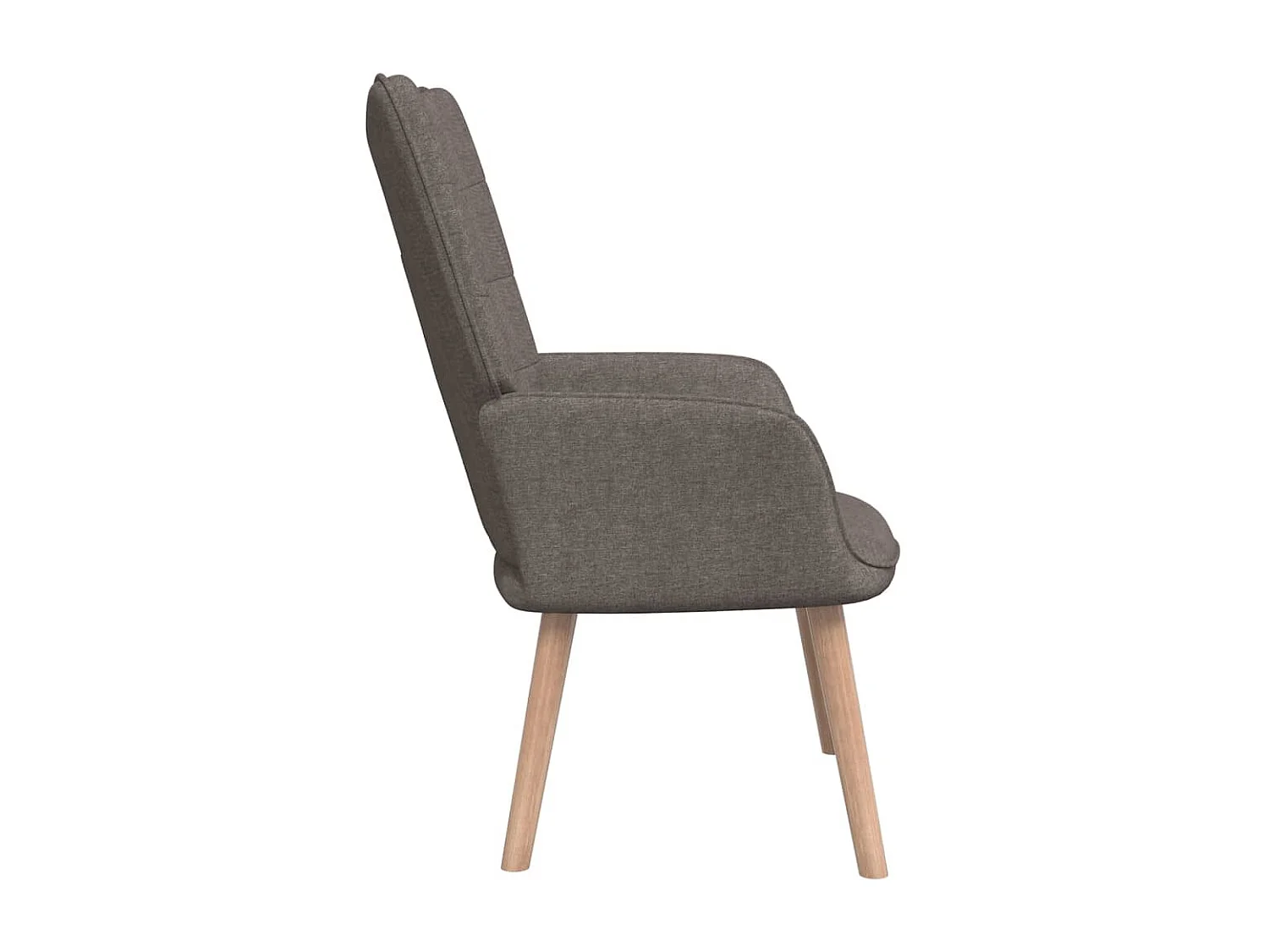 Relaxsessel | Fernsehsessel mit Hocker Taupe Stoff -gkd441878