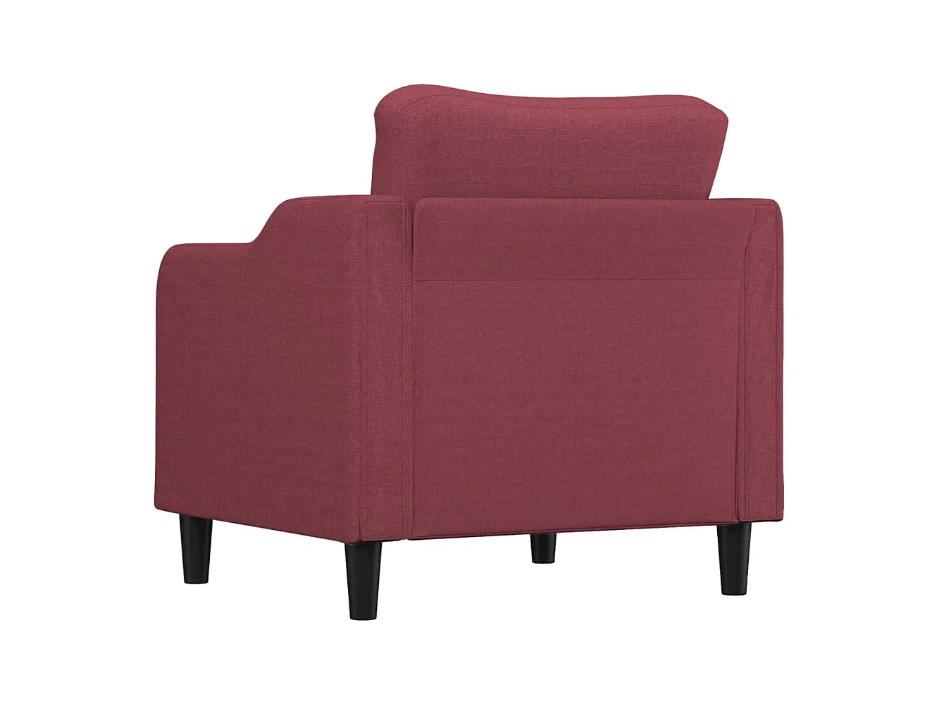 Fauteuil Rouge bordeaux 60 cm Tissu REO38078