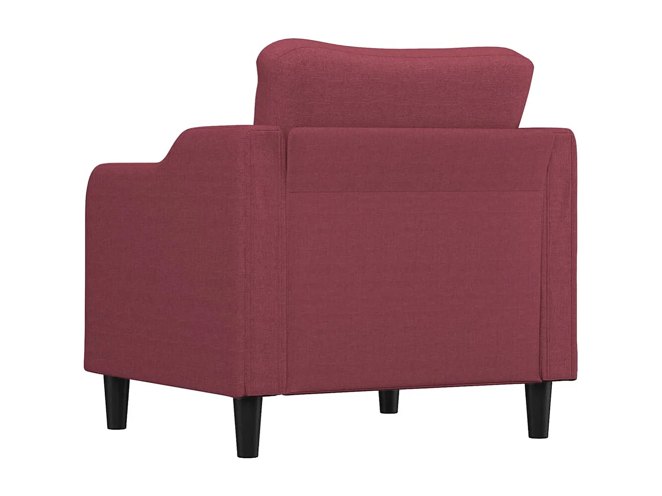 Fauteuil Rouge bordeaux 60 cm Tissu REO38078