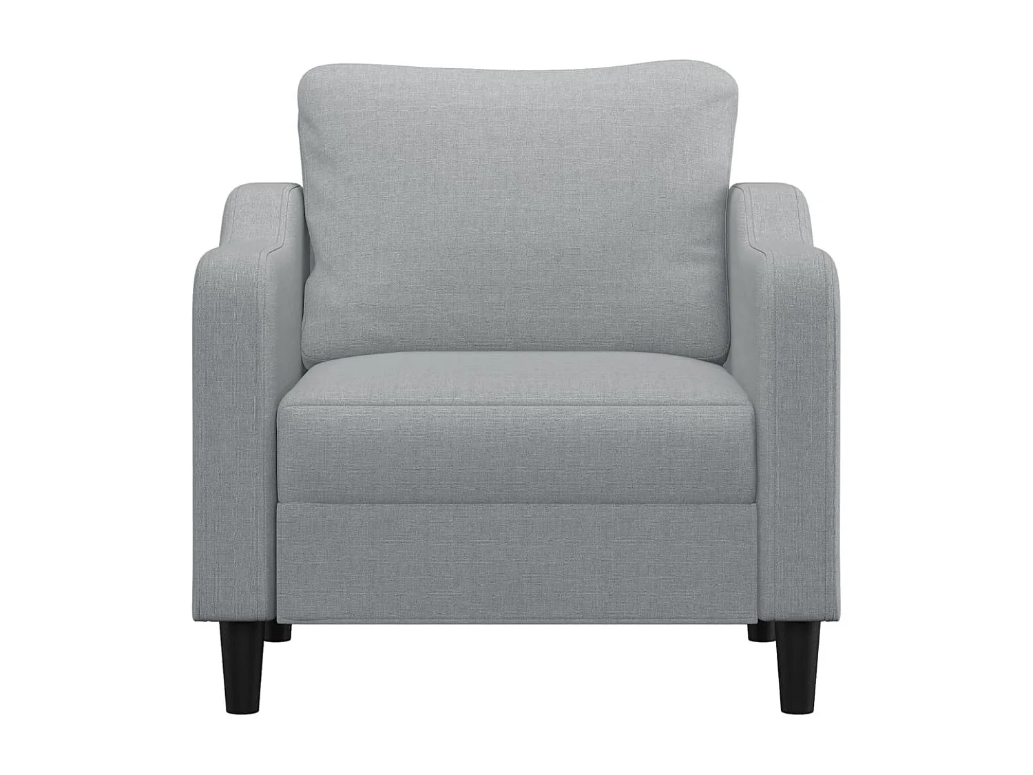 Sillón de tela gris claro 60 cm PWFG45030