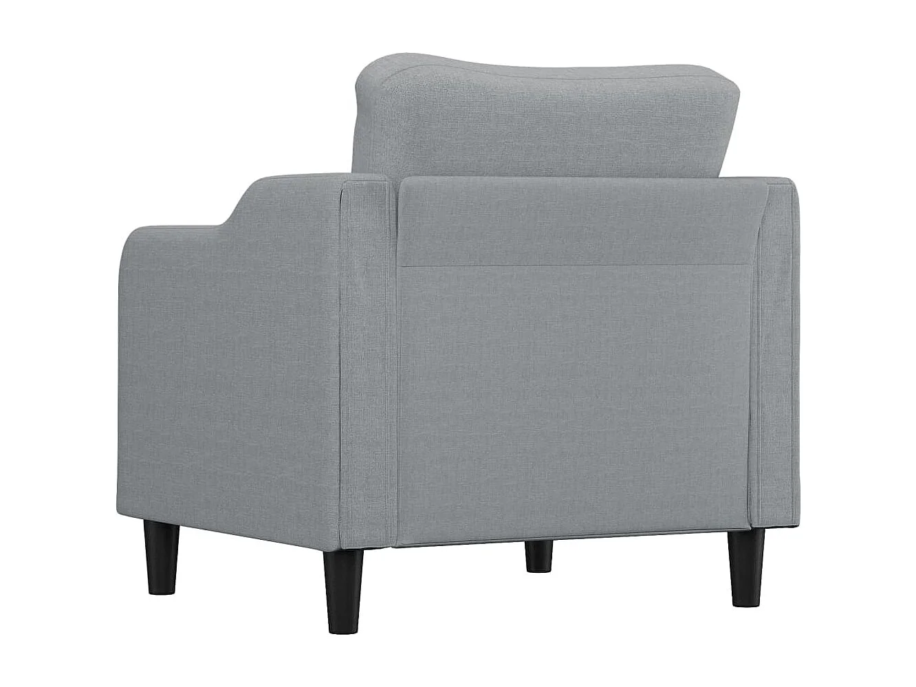 Sillón de tela gris claro 60 cm PWFG45030