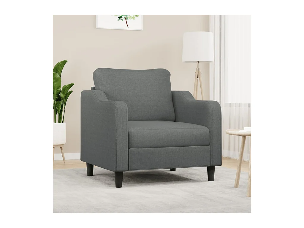 Fauteuil Gris foncé 60 cm Tissu REO29281