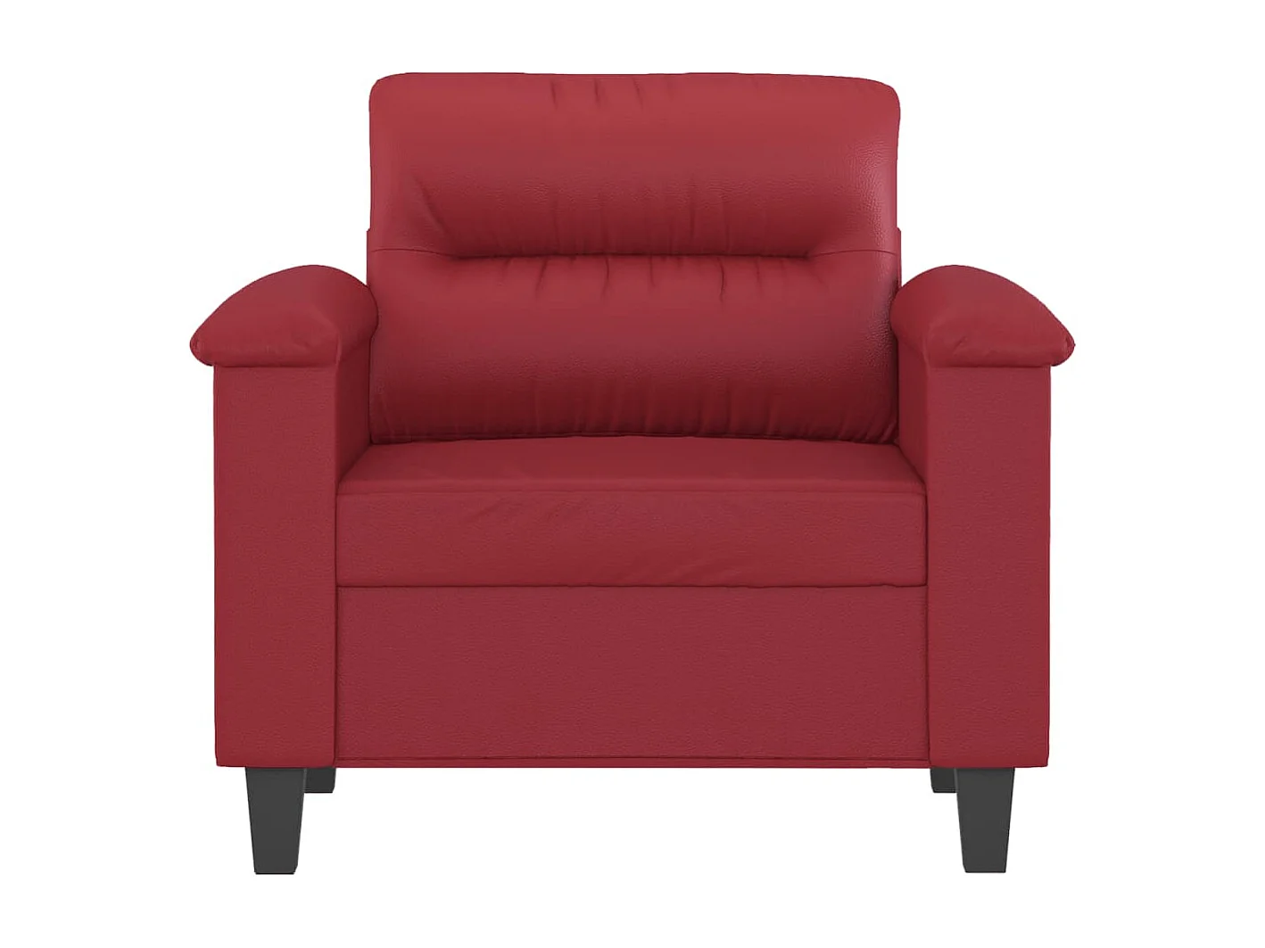 Fauteuil Rouge bordeaux 60 cm Similicuir REO69874