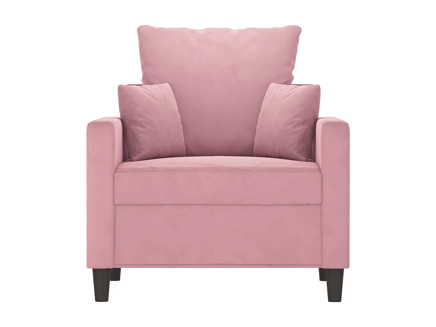 Fauteuil Rose 60 cm Velours REO64909
