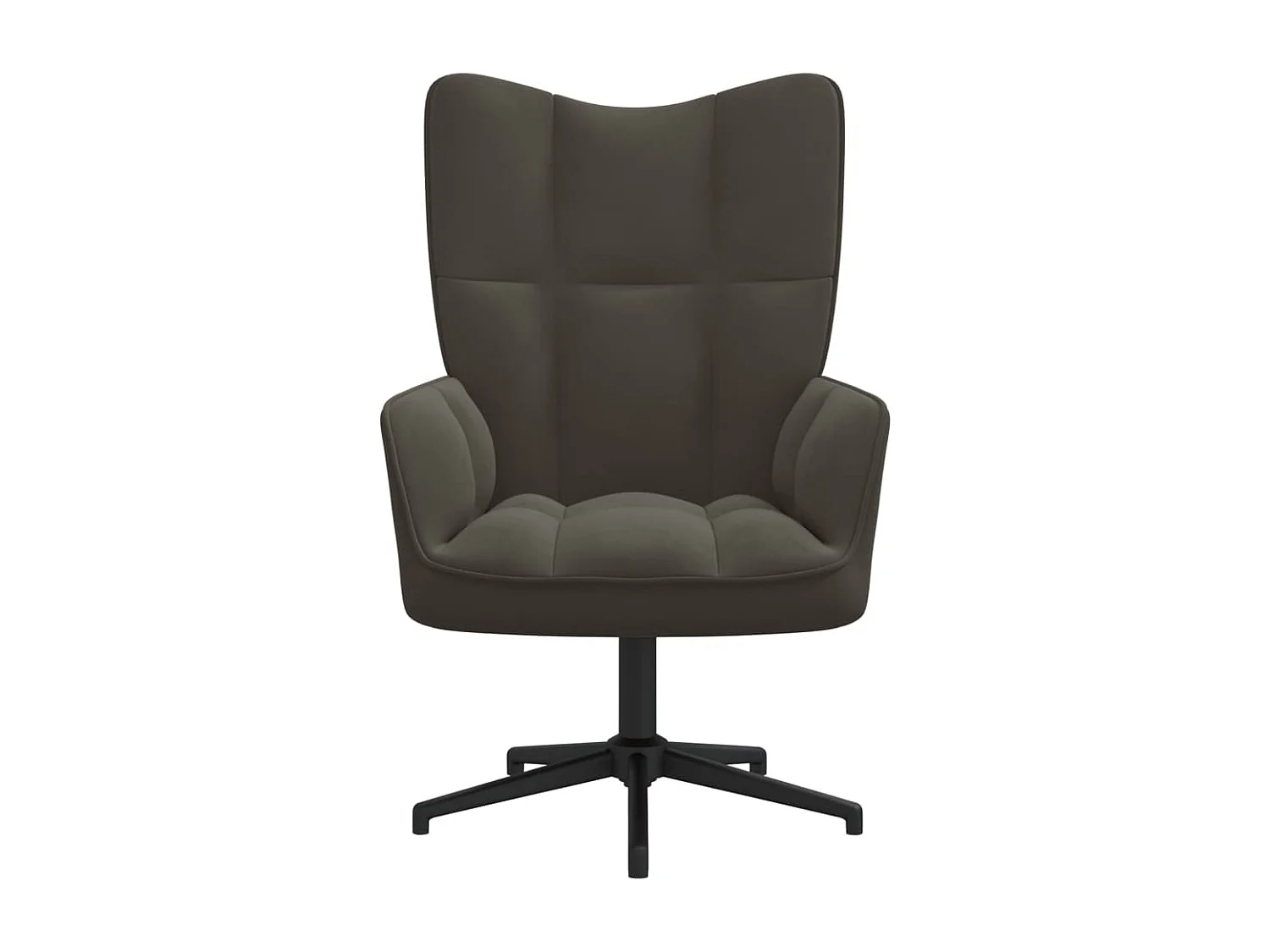 Fauteuil de relaxation Gris foncé Velours REO63339