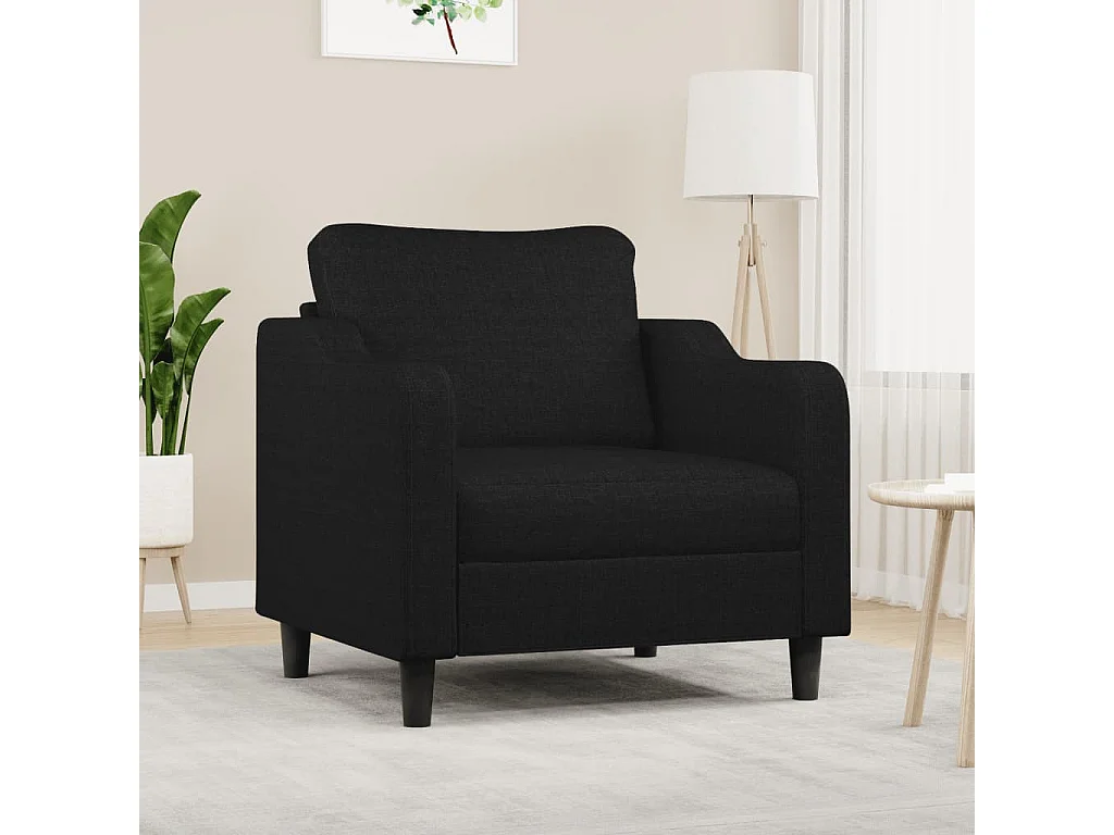 Poltrona 60 cm tecido preto PT856387