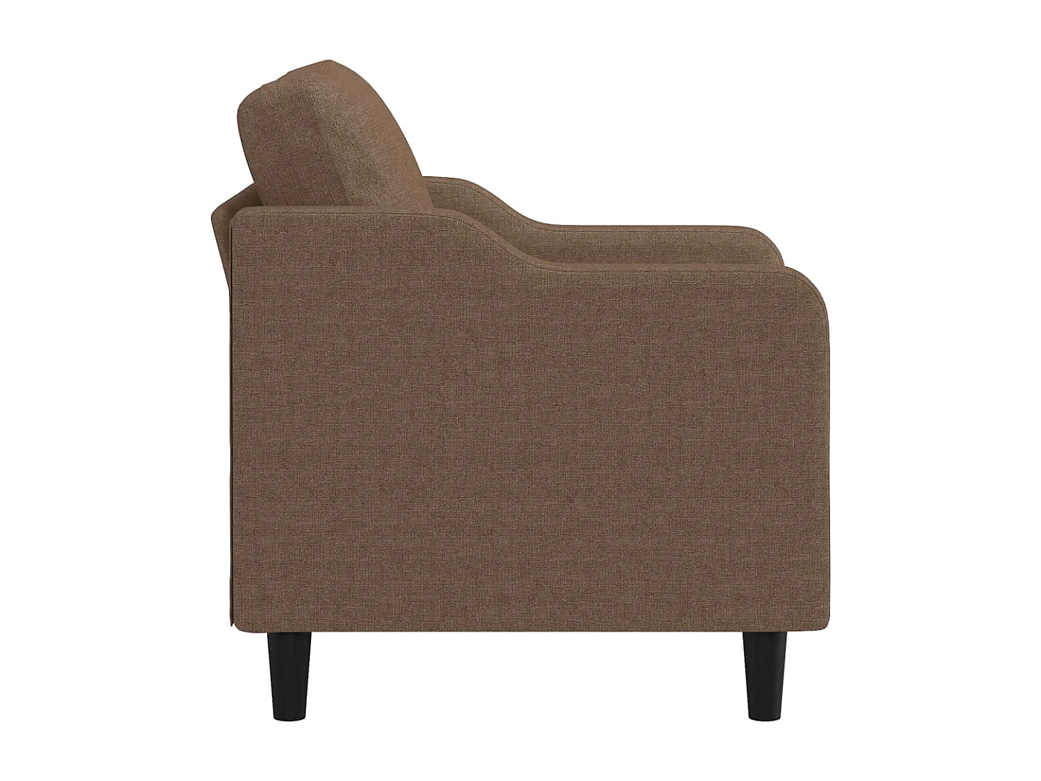 Fauteuil Marron 60 cm Tissu REO70984
